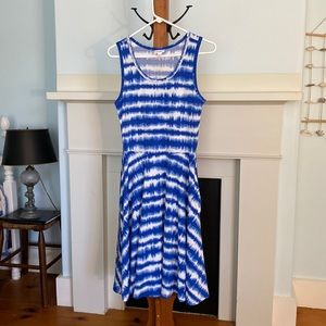 LuLaRoe Dresses Nwot Lularoe Nicki Dress Bluewhite Tie Dye